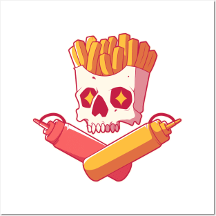 Condiments Skull! Posters and Art